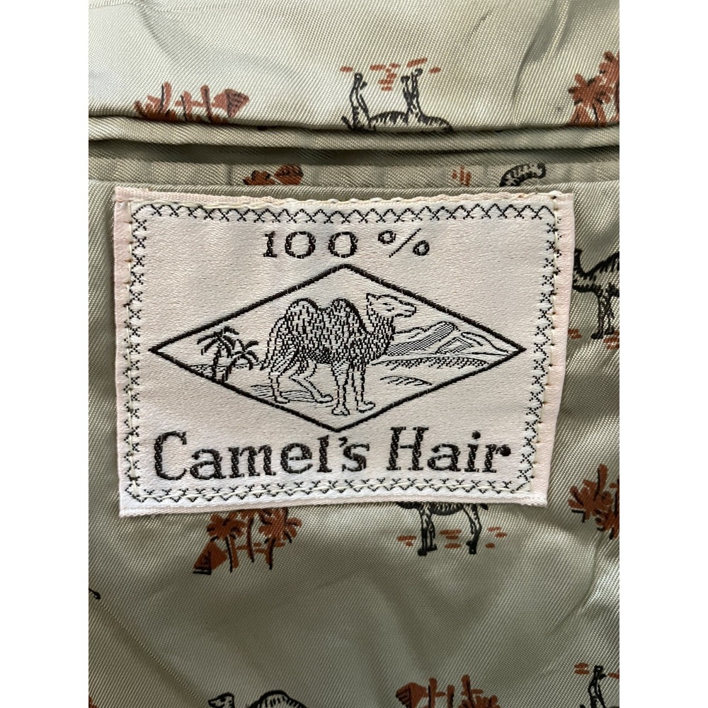 Vintage Liefs Gray Camel Hair Blazer Mens 36 S Womens M L Dark Academia 70s - Picture 11 of 16